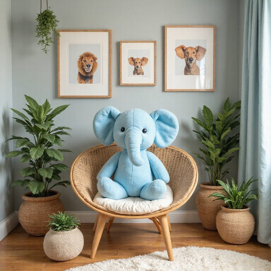 Creative and Stylish Nursery Decorating Ideas with Elephant Plushies - Future Decor