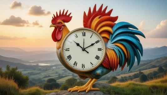 Tick Tock: The Ultimate Rooster Shaped Clock for Chicken Lovers in South Africa - Future Decor