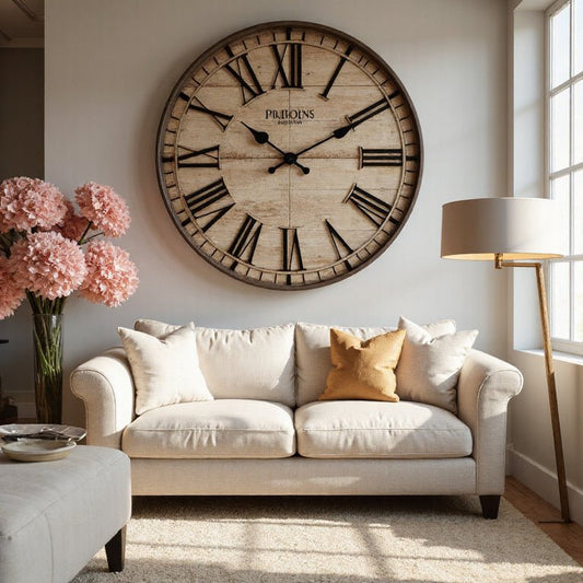 Transform Your Space with Oversized Wall Clocks: Style and Function Combined - Future Decor