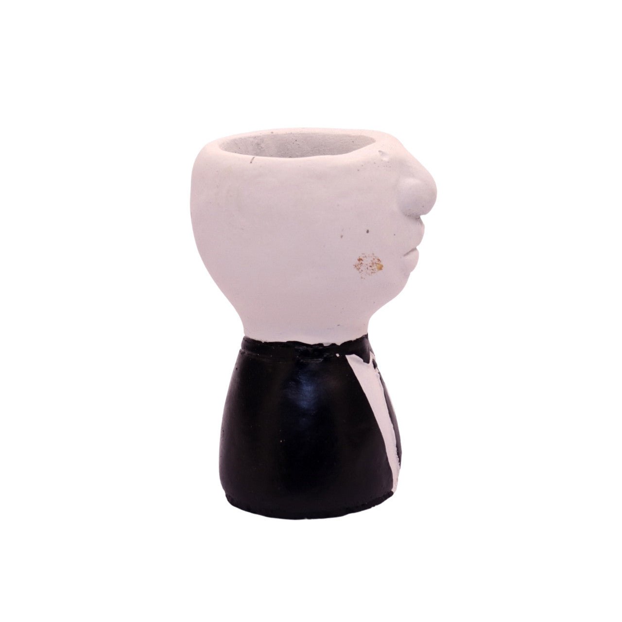 Black And White Tux Cement Male Planter - Future Decor