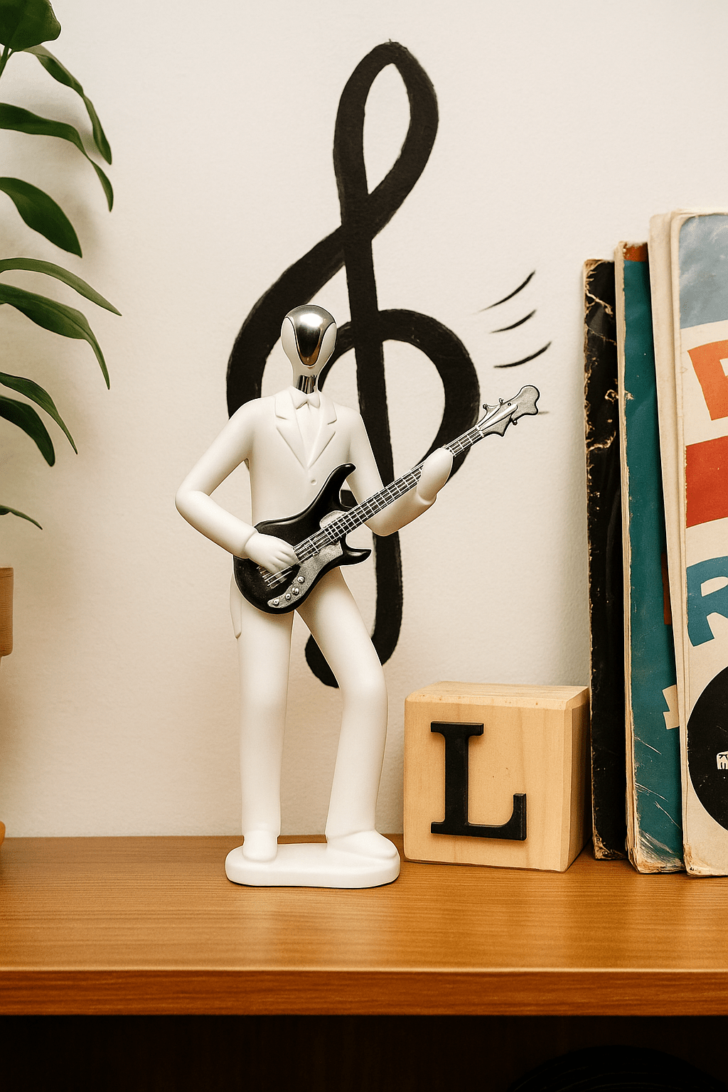 Black Rustic Wooden Letter L Decor - Future Decor