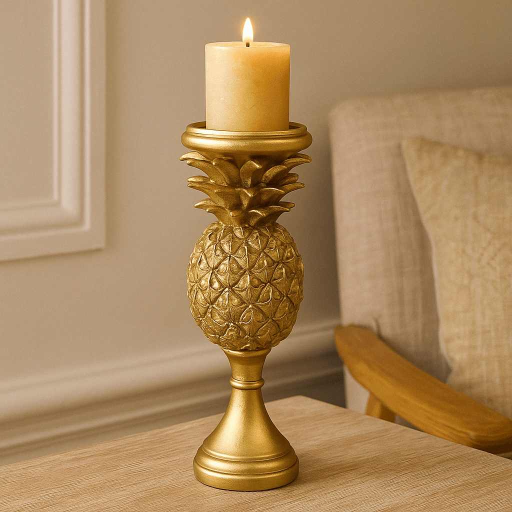 Candle Stick - Gold Pineapple - Future Decor