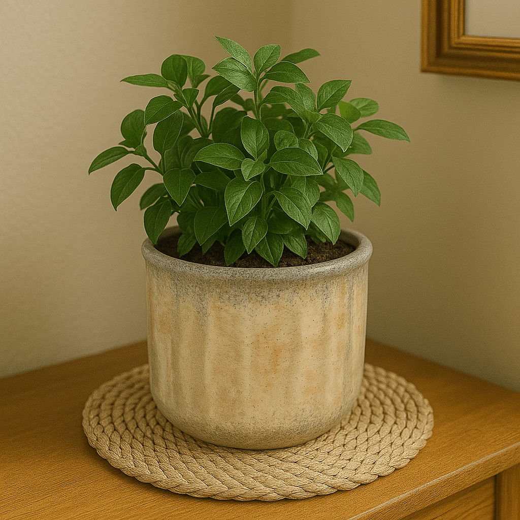 Ceramic Colum Pot - Rustic Beige Tones - Future Decor