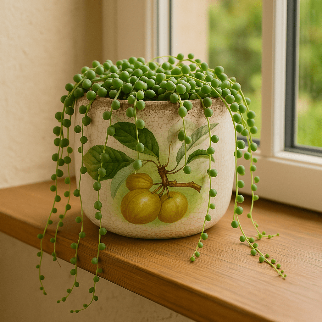 Ceramic Footed Pot - Peach Branch - Future Decor