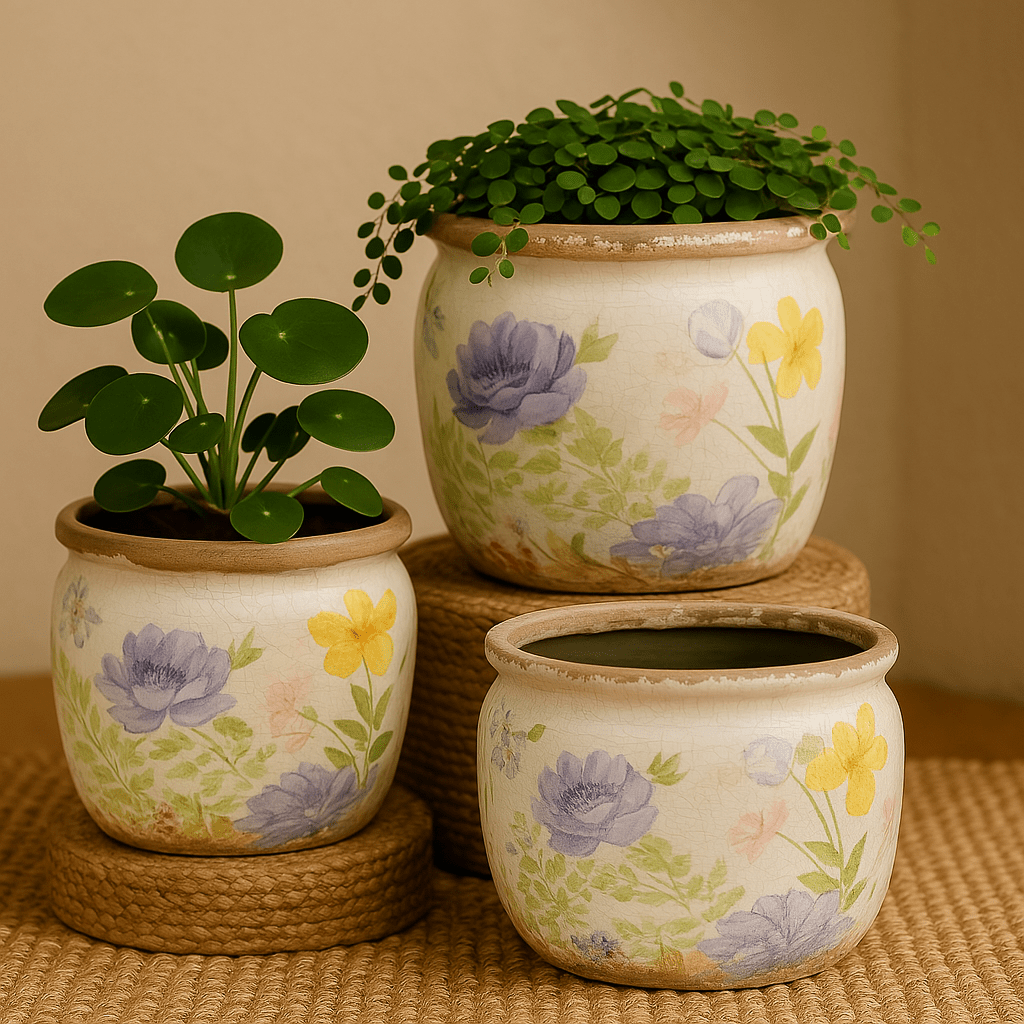 Ceramic Pot - Wild Flower Garden - Future Decor