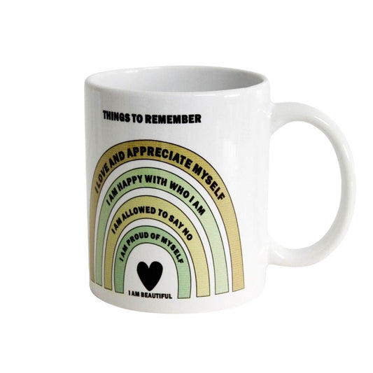 Ceramic Reminder Mug for Hot Beverages - Future Decor