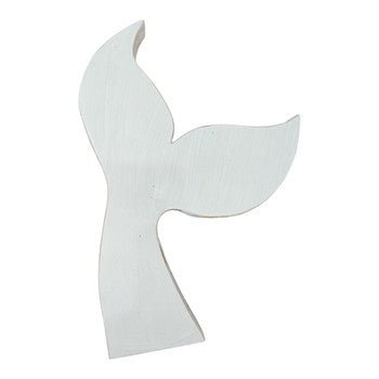 Coastal White Whale Tail Decor - Future Decor