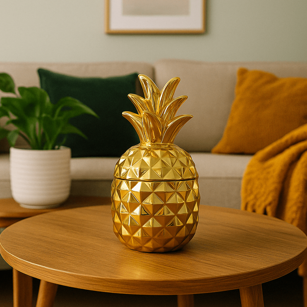 Decor Piece - Golden Pineapple 23cm - Future Decor