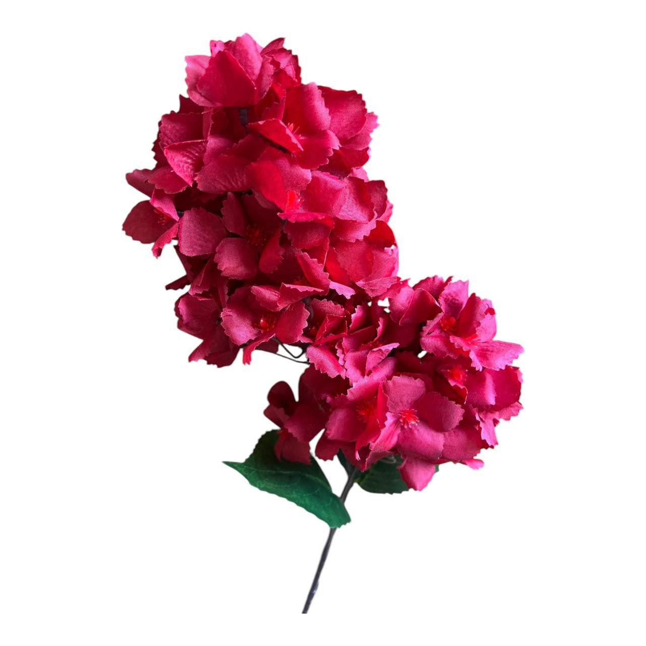 Deep Red Faux Bigleaf Hydrangea Flower - Future Decor