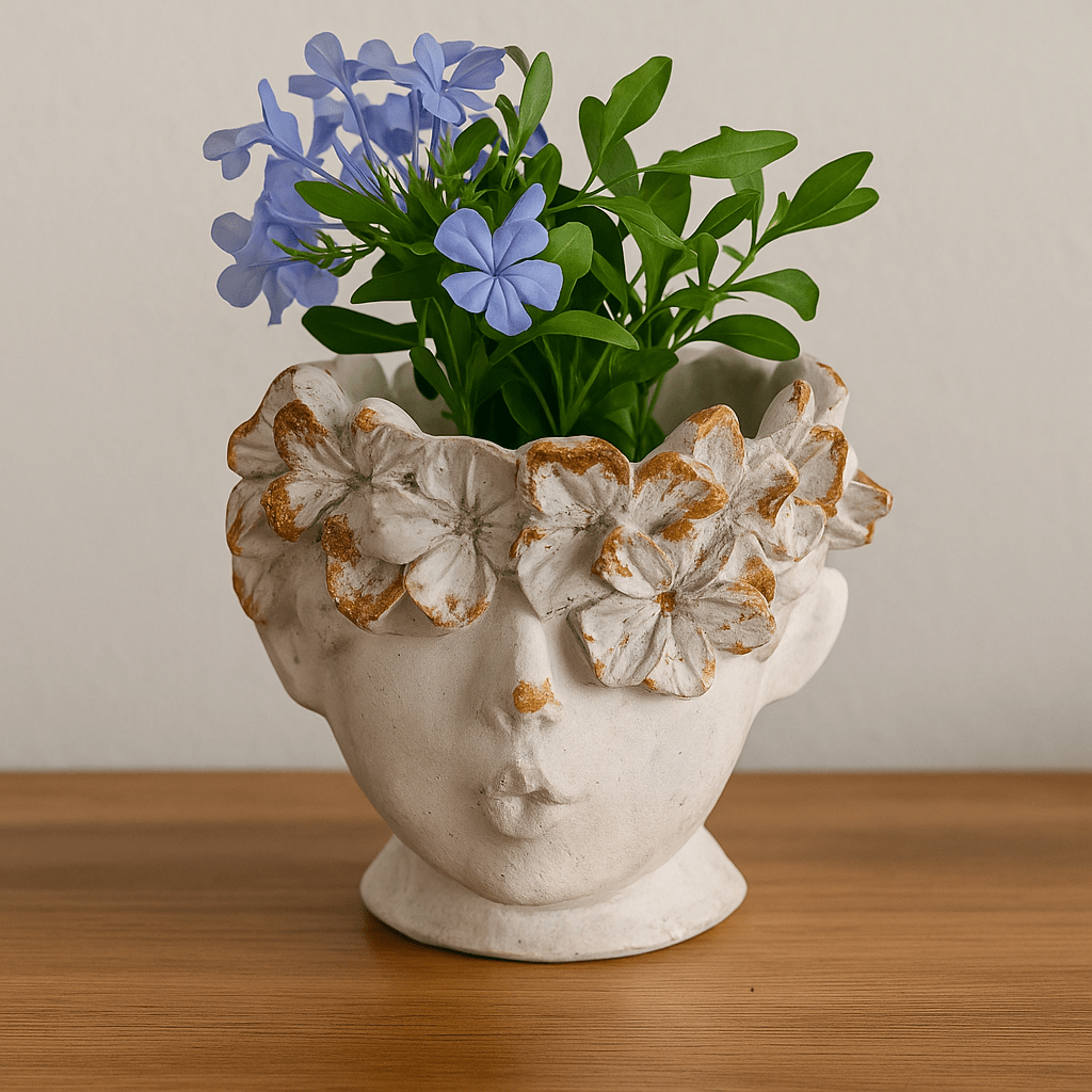 Elegant Floral Visage Display Piece - Future Decor