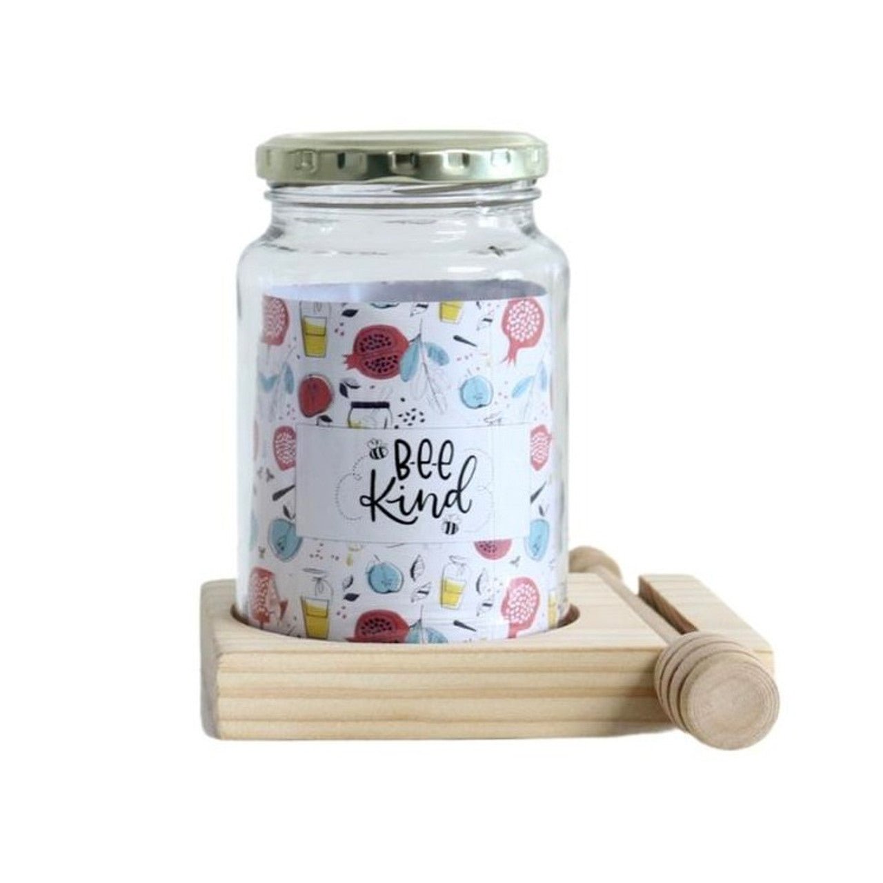 Elegant Glass Honey Jar with Handy Dipper - Future Decor