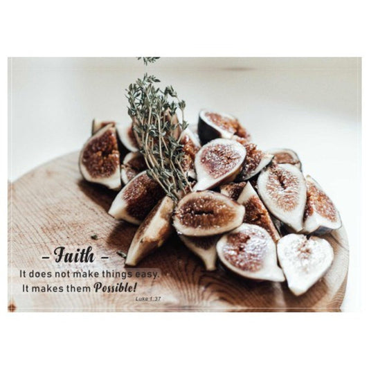 Faithful Figs Inspirational Disposable Placemats - Future Decor