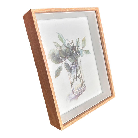 FH001A Small Boxed Photoframe - Wood Finish - Future Decor