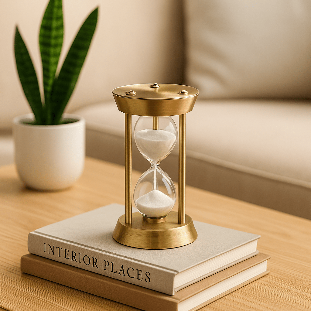 Gold Hourglass: 15 - Minute Timer - Days Of Our Lives - Future Decor