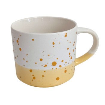Golden Speckle Yellow Base Ceramic Coffee Mug - Future Decor