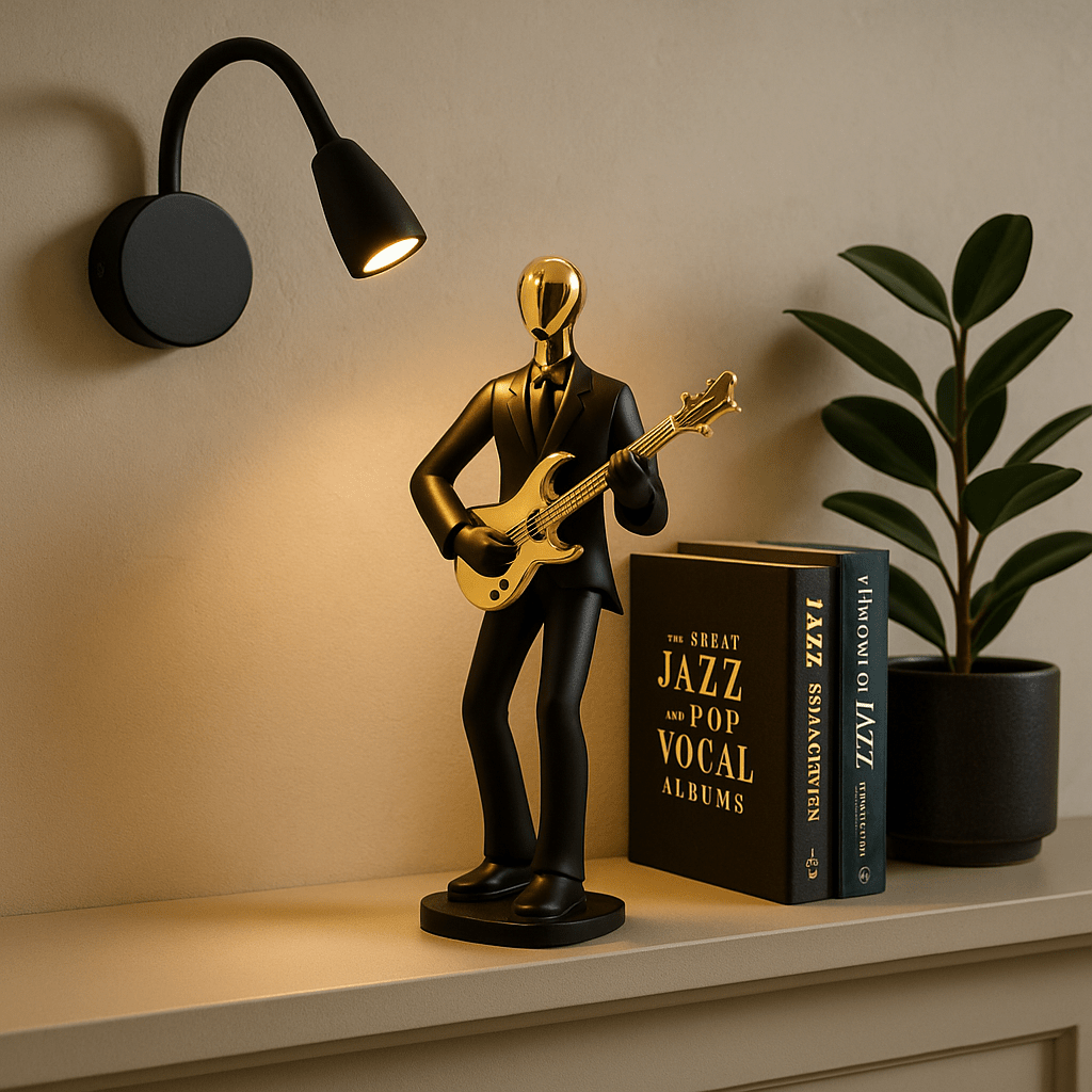 Guitarist Figurine 27cm - Musical Home Décor - Future Decor