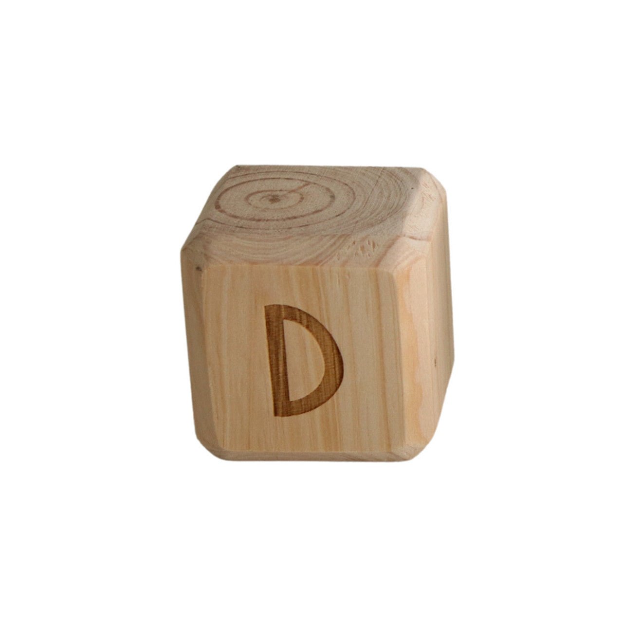 Handcrafted Wooden Alphabet Block - D - Future Decor