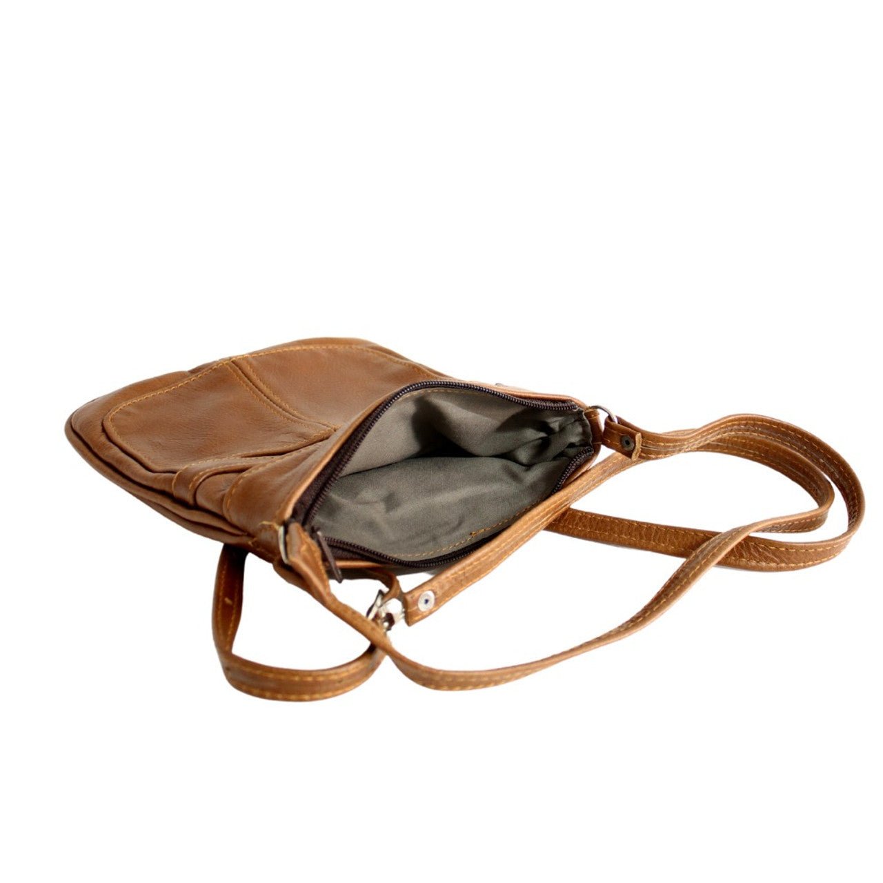 Large Brown Leather Roxy Sling Bag - Future Decor