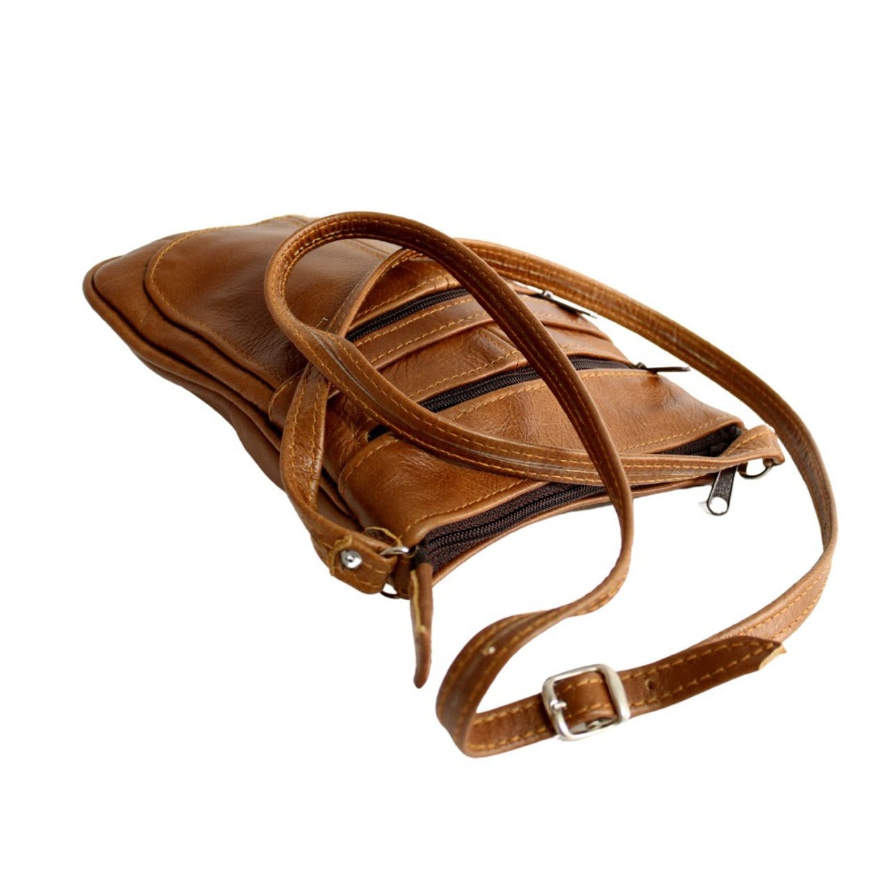 Large Brown Leather Roxy Sling Bag - Future Decor