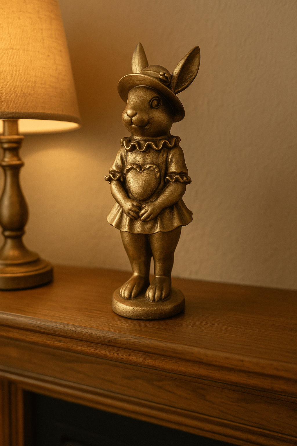 Large Gold Lady Rabbit - Future Decor
