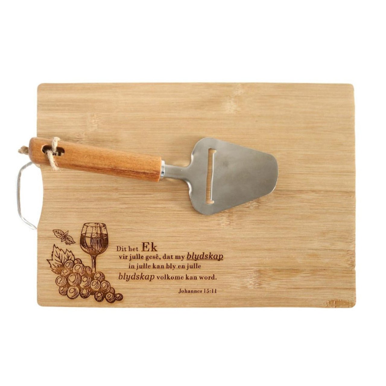 Medium Bamboo Board - Blydskap. Joh. 15:11 - Future Decor