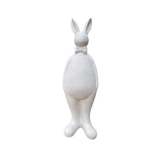 Medium Big Belly Standing Bow Tie Bunny - Future Decor