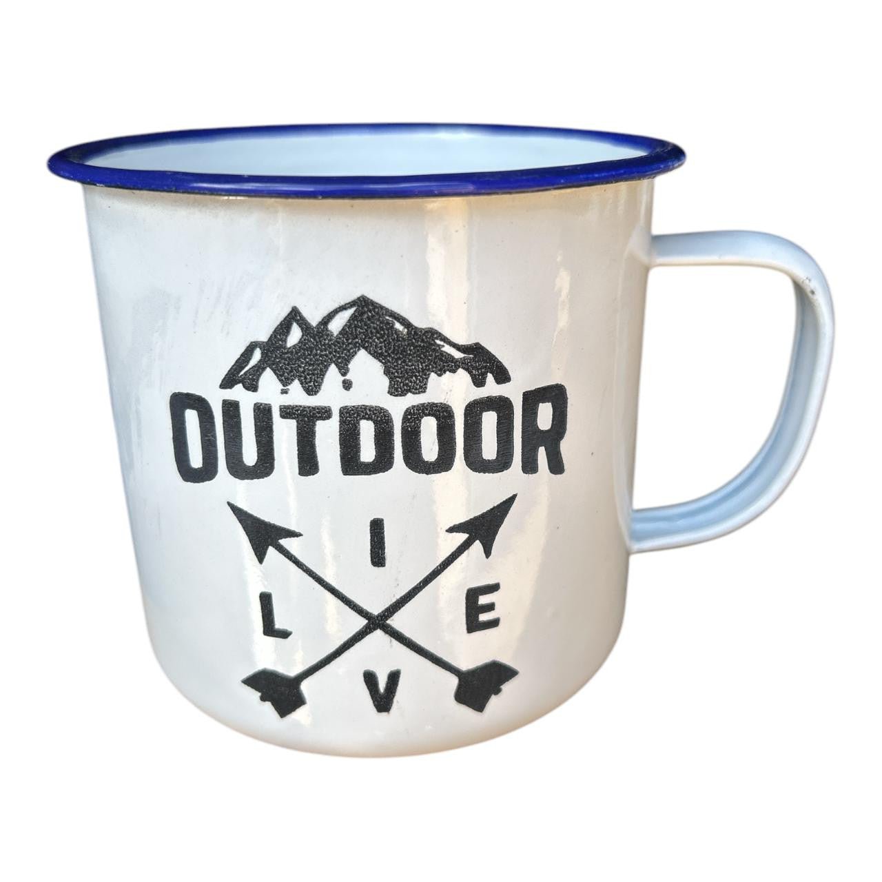 Outdoor Living Engraved Enamel Mug - Future Decor