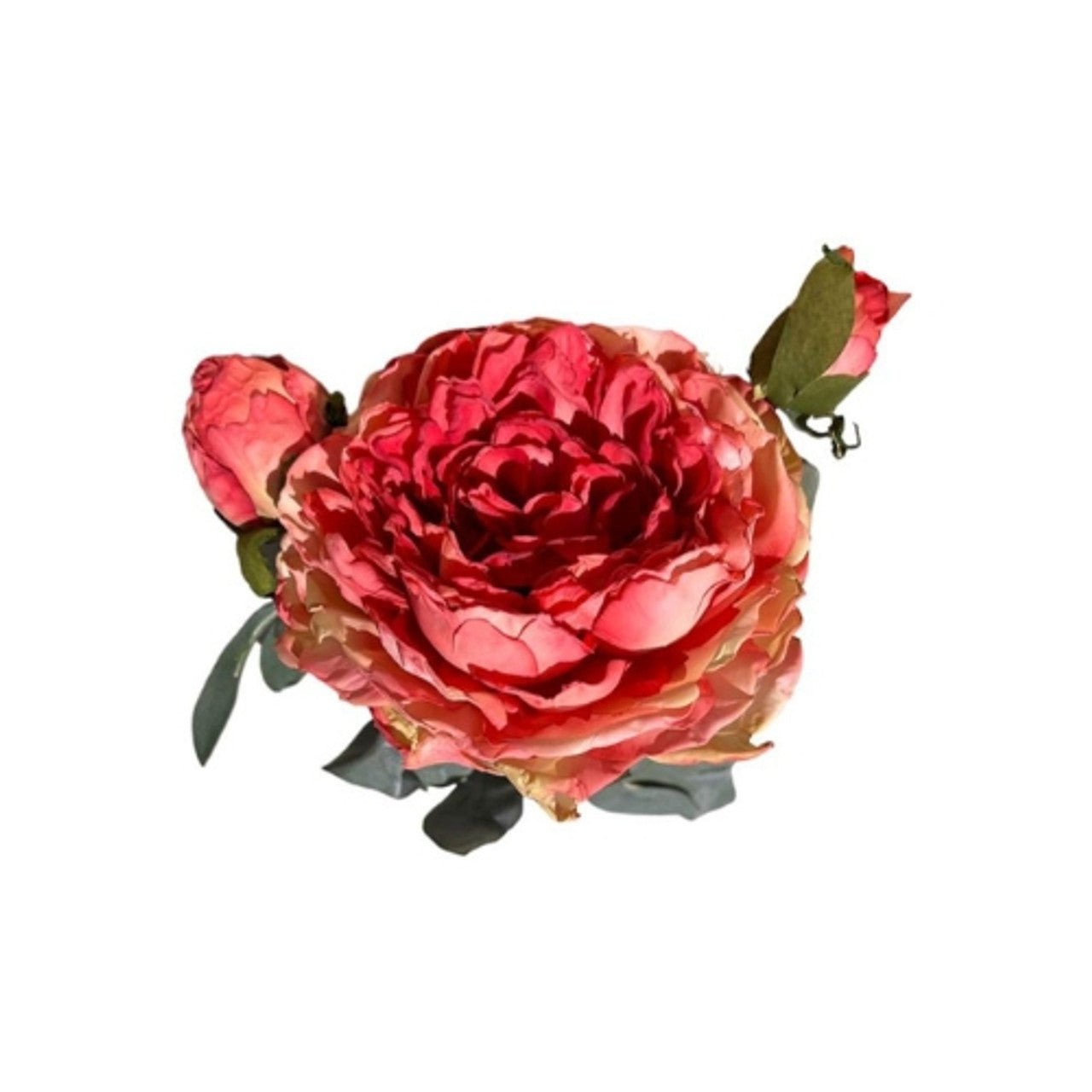 Pink and White Rose Artificial Flower Arrangement 60cm - Future Decor