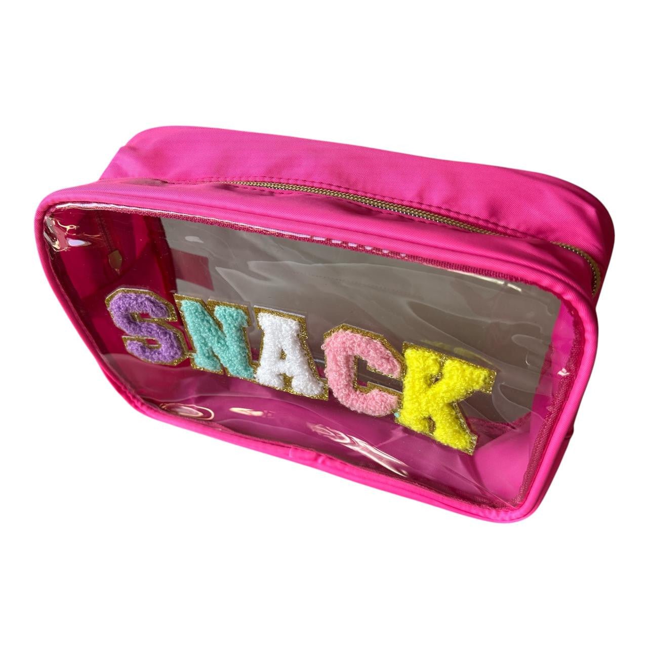 Pink Modern PVC Essentials Pouch - Future Decor