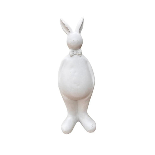 Small Big Belly Standing Bow Tie Bunny - Future Decor