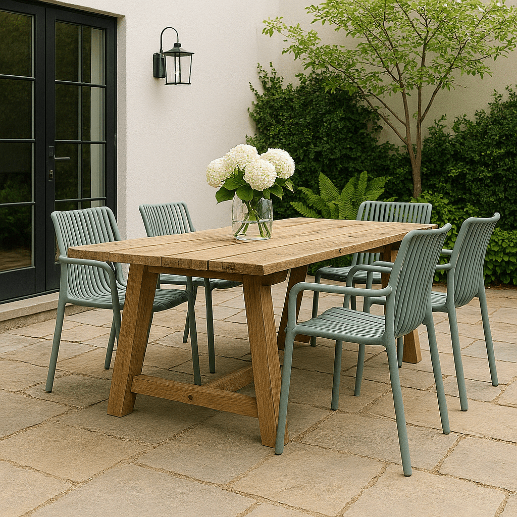 Stackable Grey Weaved Seat Chair - Future Decor