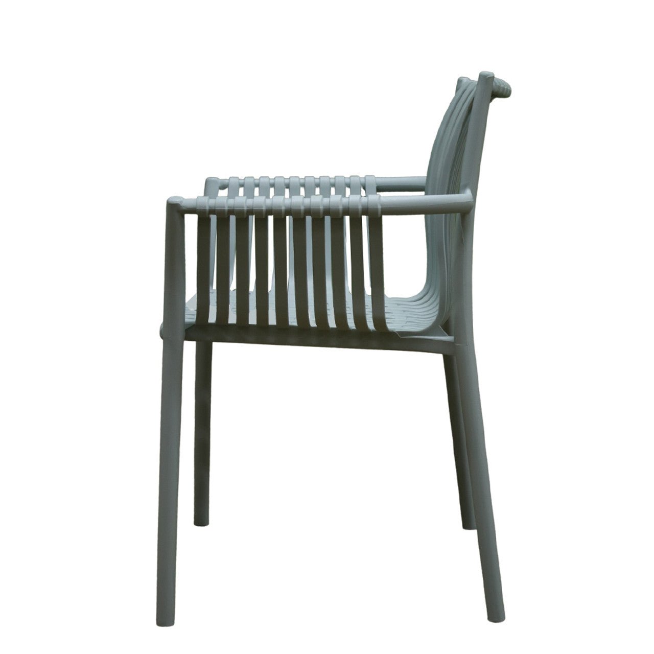 Stackable Grey Weaved Seat Chair - Future Decor