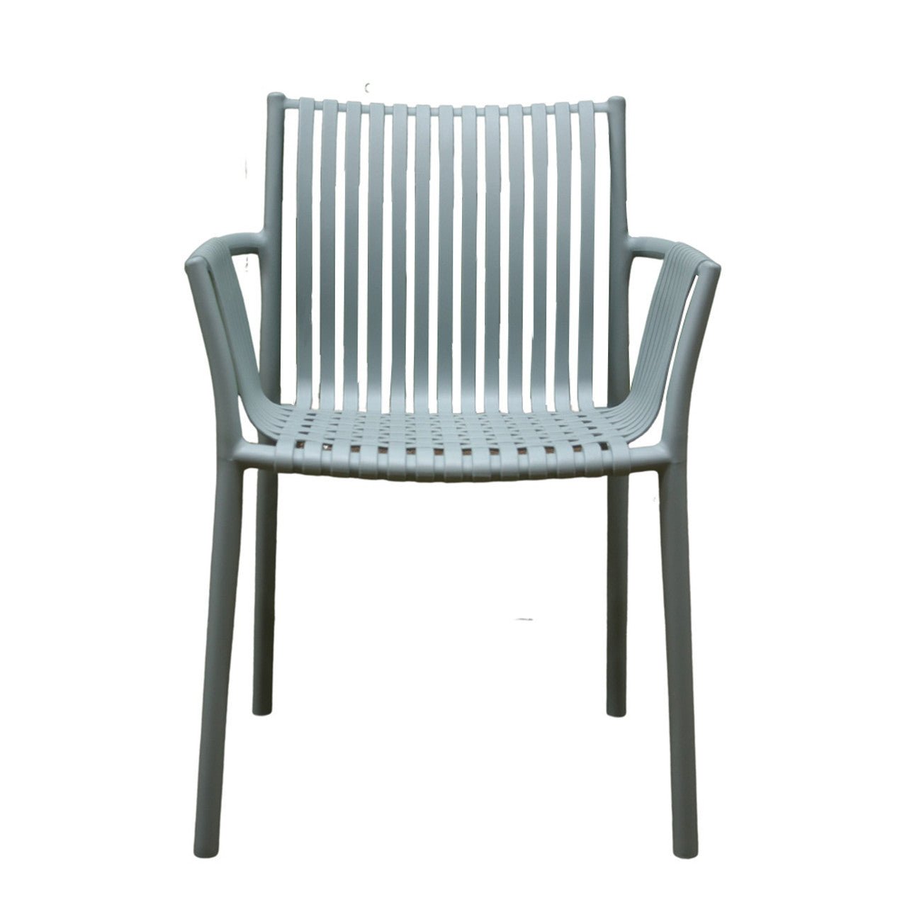 Stackable Grey Weaved Seat Chair - Future Decor