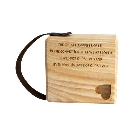 The Great Happiness Wooden Doorstop - Future Decor