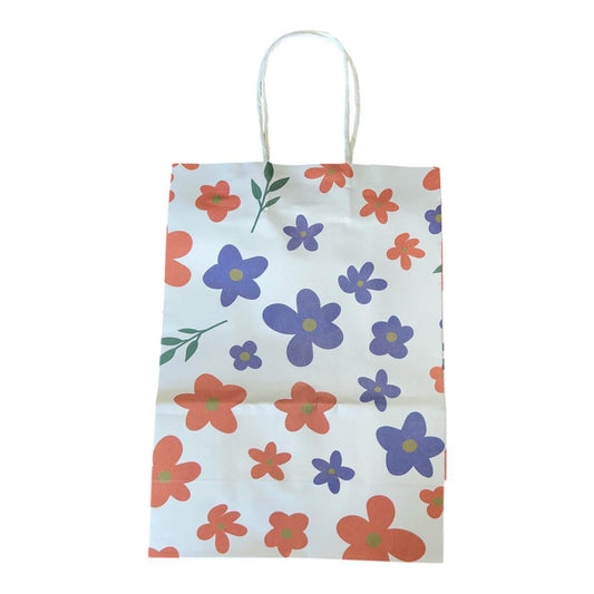 Vibrant Floral and Leaf Gift Bag Set (12 Pack) - Future Decor