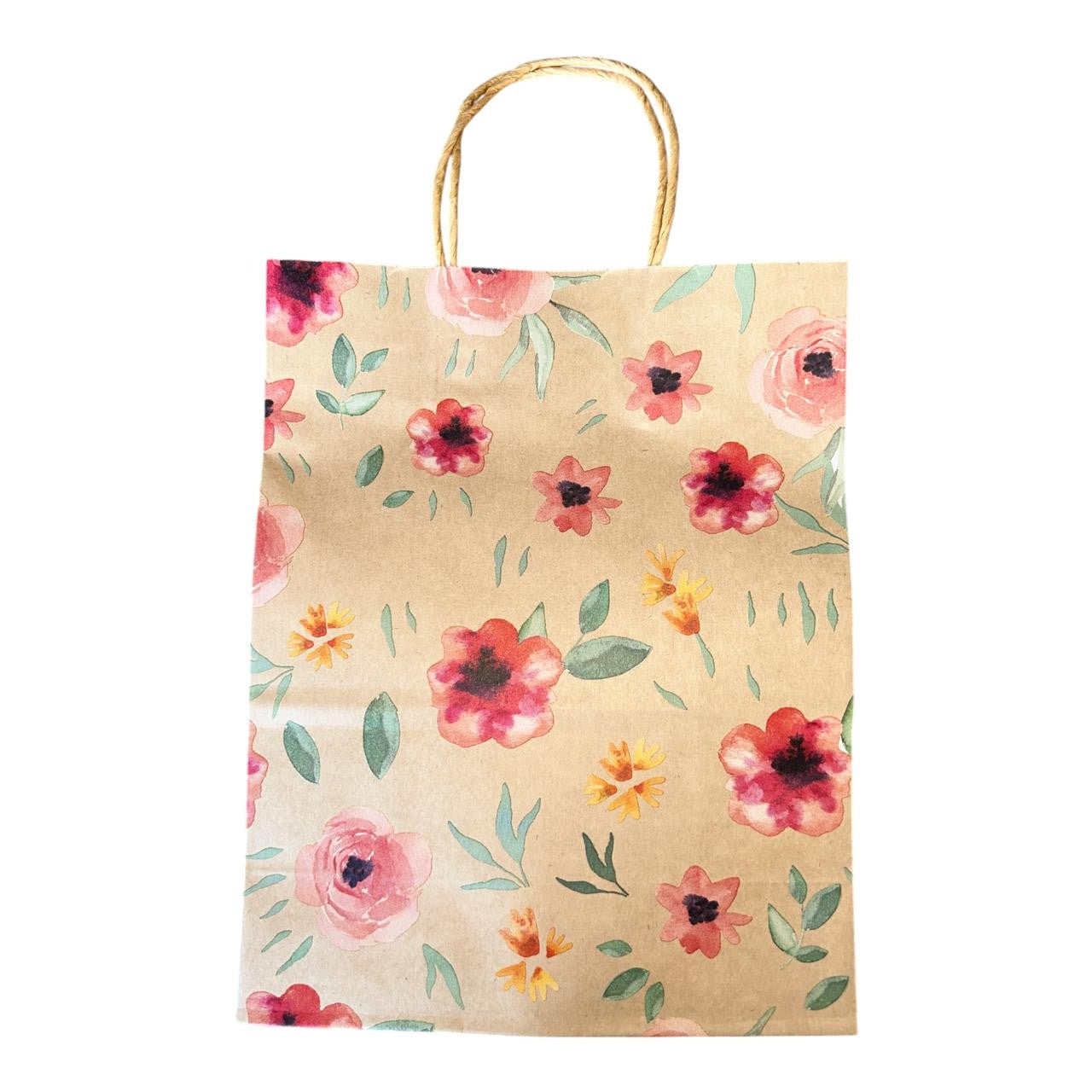Vibrant Floral Medium Gift Bag Set - 12 Pack - Future Decor