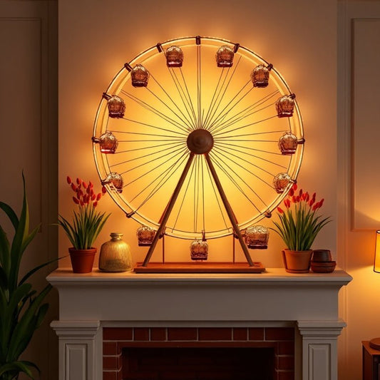 Illuminate Your Home with a Whimsical Light Up Ferris Wheel Decor Piece - Future Decor