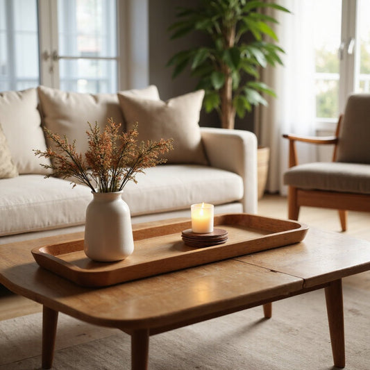 Transform Your Home with Versatile Long Wooden Tray Decor Ideas - Future Decor