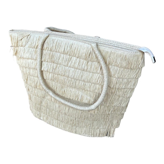 Beach Bag - Faux Straw Fringe - Future Decor