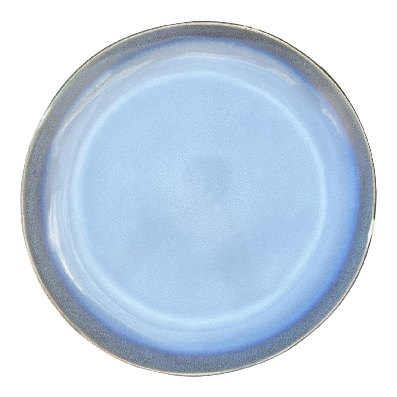 Ceramic Plate - Blue Skyline Design - Future Decor