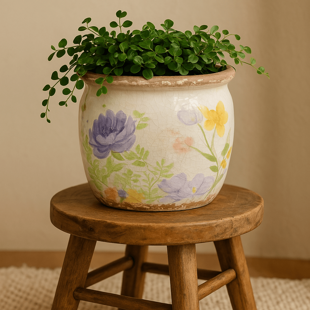 Ceramic Pot Planter - Wild Flower Garden - Future Decor