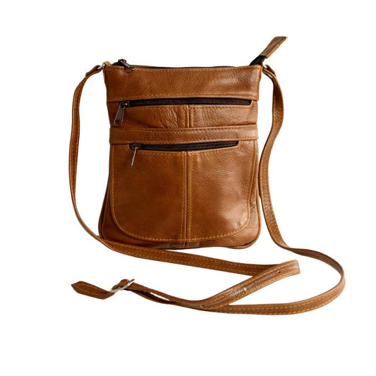 Large Brown Leather Roxy Sling Bag - Future Decor