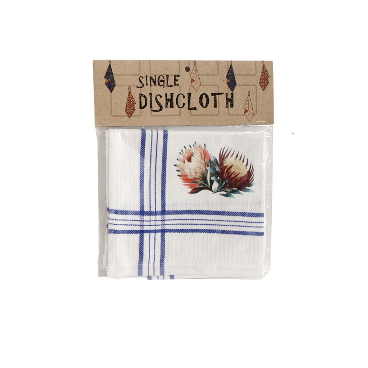 Protea Pattern Cotton - Blend Kitchen Dishcloth - Future Decor