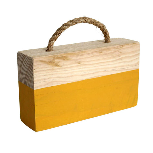 Wooden Door Stop - Mustard - Future Decor